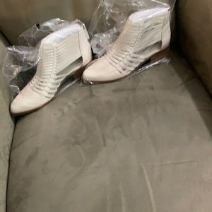 Treasure & Bond white leather boots. BNWT
